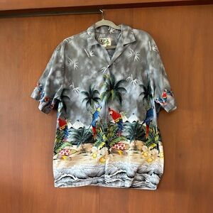 Ky’s Tropical Gray Hawaiian Shirt